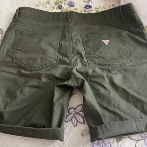 Guess green cargo shorts
